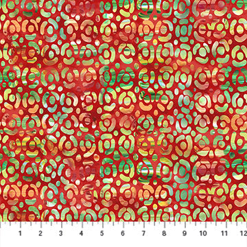 Fabric, My Mother's Garden Red Large Dots DP24822-24