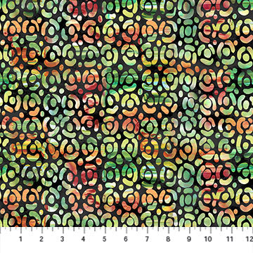 Fabric, My Mother's Garden Black Large Dots DP24822-99