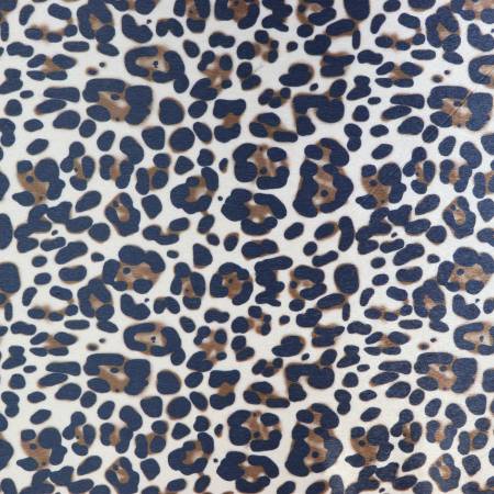 Faux Fur, Leopard Charcoal Beige FFL108
