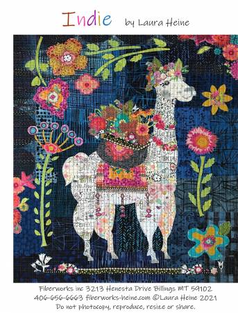 Pattern, Indie...The Llama Collage Pattern by Laura Heine