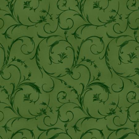 Fabric, 108" Wide Back, Beautiful Backing, Forest Green QB100M-G2