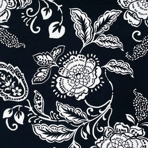 Fabric, Gabriella, Black/White, 100% Viscose 2701