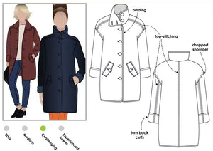 Pattern, style ARC, Grace Trans-Seasonal Coat Multi-Size