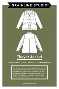 Pattern, Thayer Jacket Sizes 0-18