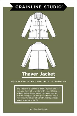Pattern, Thayer Jacket Sizes 0-18