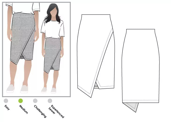 Pattern, style ARC, Halle Stretch Skirt Multi-Size