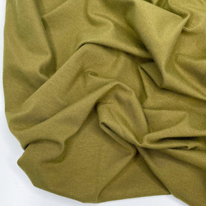 Fabric, Knit Hudson Cotton /TENCEL / Spandex Blend - Pesto