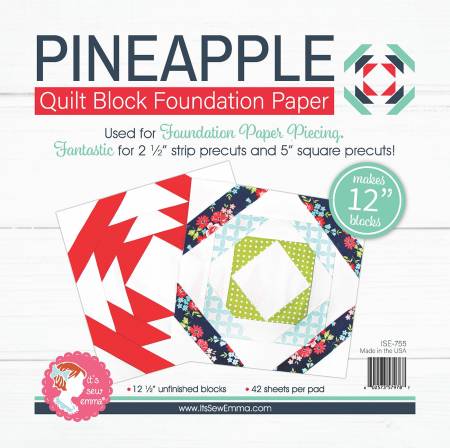 Pineapple 12in Block Foundation Paper Pad # ISE-755