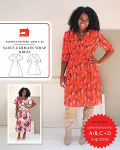 Pattern, Liesel & Co., Saint Germain Wrap Dress