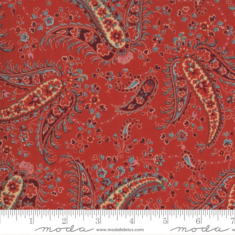 Fabric, Ladies Legacy Paisley By Barbara Brackman 85351-11