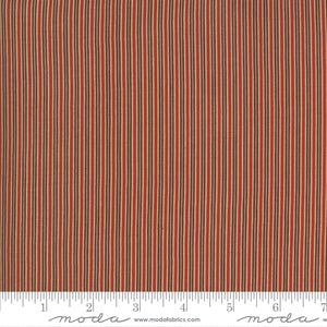 Fabric, Ladies Legacy Cooper Red Stripe By Barbara Brackman 8356-11