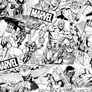 Fabric, Marvel, Avengers Sketch 73228A620715