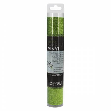 Sparkle Vinyl 8in x 20in Grass Green  OESDSP018
