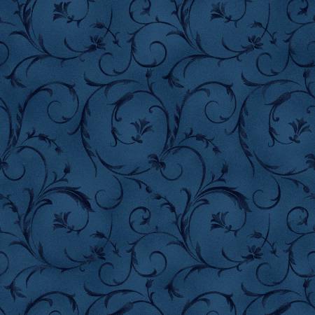 Fabric, 108" Wide Back, Beautiful Backing, Midnight Blue QB100M-NJ