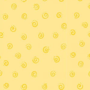 Fabric, Yellow Spirals SB20053-310