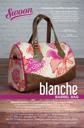 Pattern, Swoon, Blanche Barrel Bag SWN002