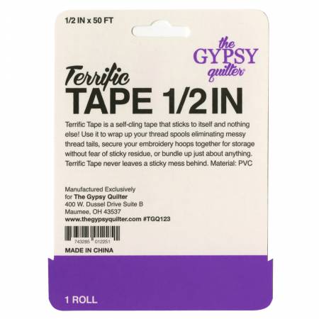 Gypsy Quilter Terrific Tape 1/2" TGQ123