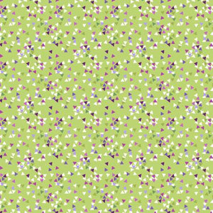Fabric, Thistle Patch, Olive Triangles  Y3069-24