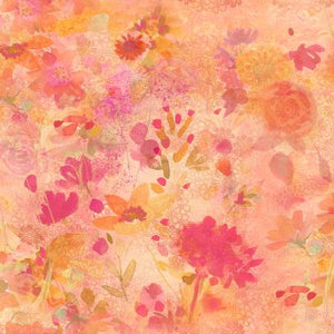 Fabric, Good Vibes, Coral Floral Y3119-39