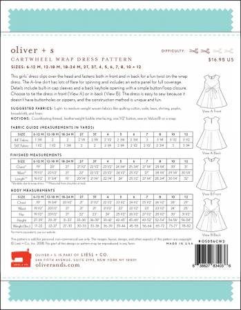 Pattern, oliver + s, Cartwheel Wrap Dress