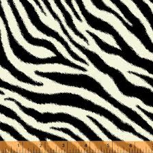 Fabric, Zebra Stripe 32743B-1
