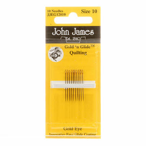 John James Gold'N Glide Between / Quilting Needles Size 10 10ct