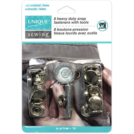 Heavy Duty Snaps Kit with Tool Nickel 3034710