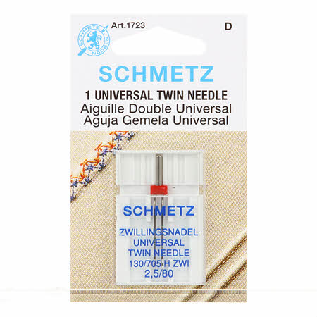 Schmetz, Machine Needle, Twin Size 2.5mm #1723